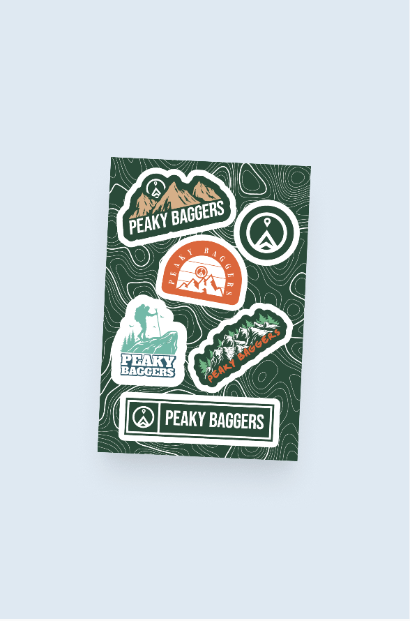 Hiking Sticker Sheet